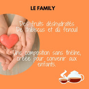 Le FAMILY, Infusion sans théïne - Personnalitea